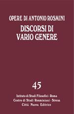 Discorsi di vario genere