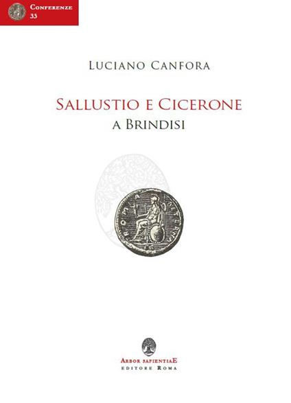 Sallustio e Cicerone a Brindisi - Luciano Canfora - copertina