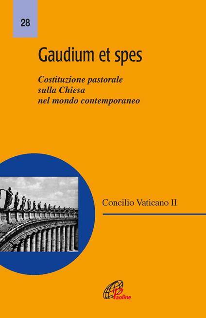 Gaudium et spes. Costituzione pastorale del Concilio Vaticano II sulla Chiesa nel mondo contemporaneo - copertina