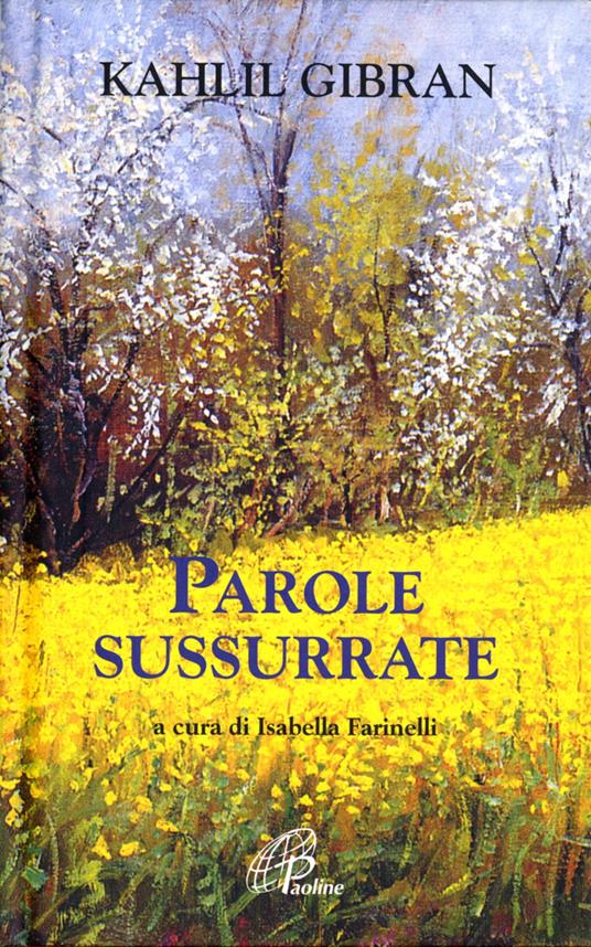 Parole sussurrate - Kahlil Gibran - copertina