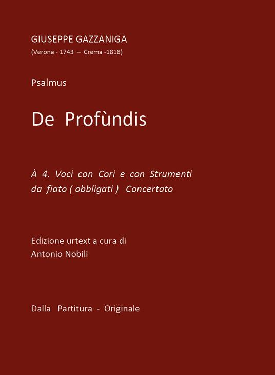 De Profundis - Antonio Nobili - copertina