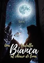 Una farfalla bianca al chiaro di luna