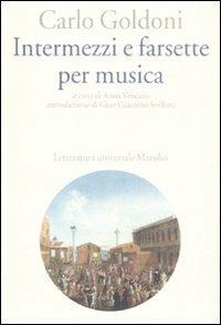 Intermezzi e farsette per musica - Carlo Goldoni - copertina