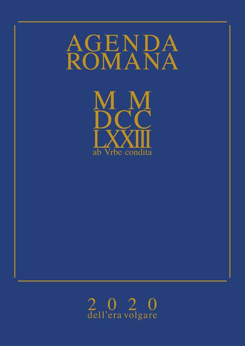 Agenda romana settimanale 2020 - copertina