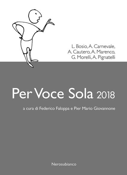 Per voce sola 2018 - copertina