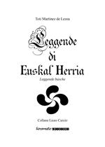 Leggende di Euskal Herria. Leggende basche