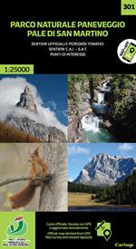 Parco naturale Paneveggio Pale di San Martino 1:25.000. Ediz. multilingue