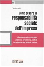  Come gestire la responsabilità sociale dell'impresa