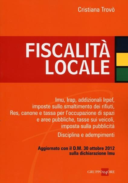 Fiscalità locale - Cristiana Trovò - copertina