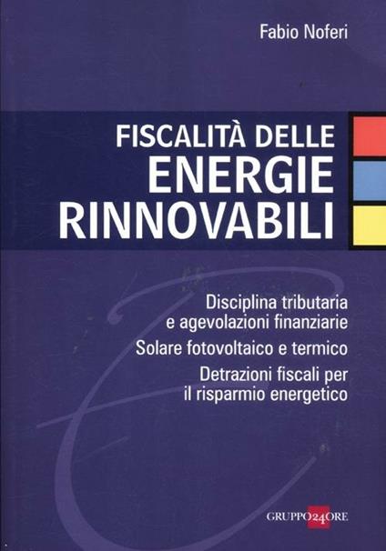 Fiscalità delle energie rinnovabili - Fabio Noferi - copertina