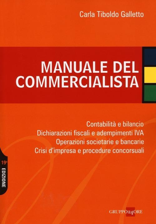 Manuale del commercialista - Carla Tiboldo Galletto - copertina