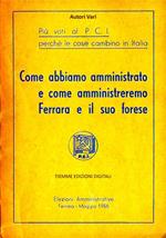 Il PCI nel 1956. Elezioni amministrative a Ferrara