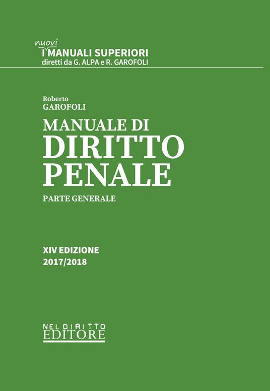 Manuale di diritto penale. Parte generale - Roberto Garofoli - copertina