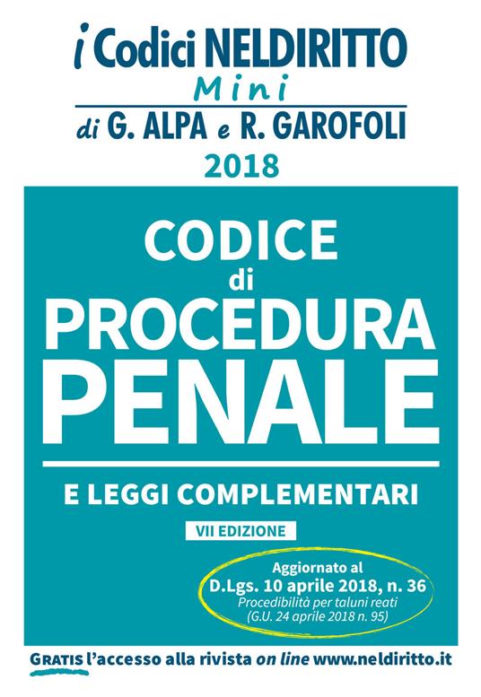 Codice di procedura penale e leggi complementari. Con Contenuto digitale per accesso on line - copertina