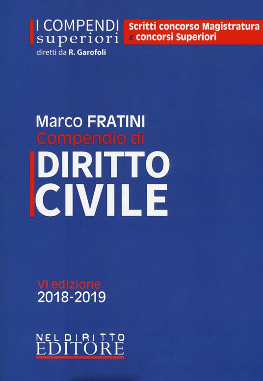 Compendio di diritto civile - Marco Fratini - copertina