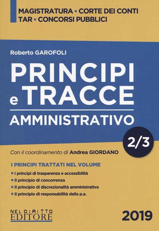 Principi e tracce. Amministrativo. Vol. 2 - Roberto Garofoli - copertina