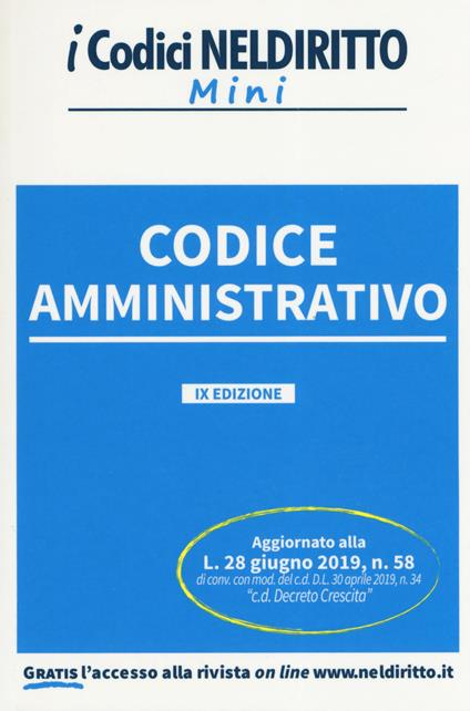 Codice amministrativo - Cristiana Apostolo - copertina