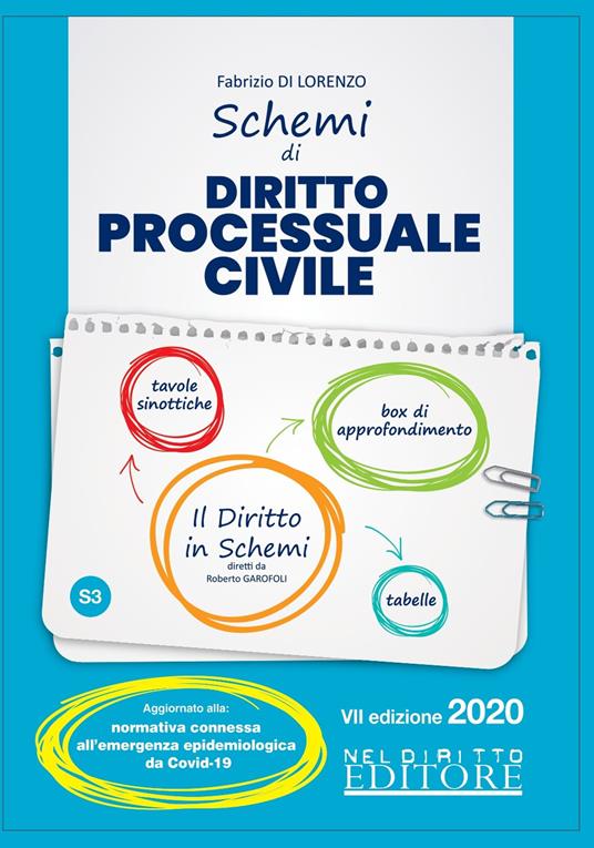 Schemi di diritto processuale civile - Fabio Di Lorenzo - copertina