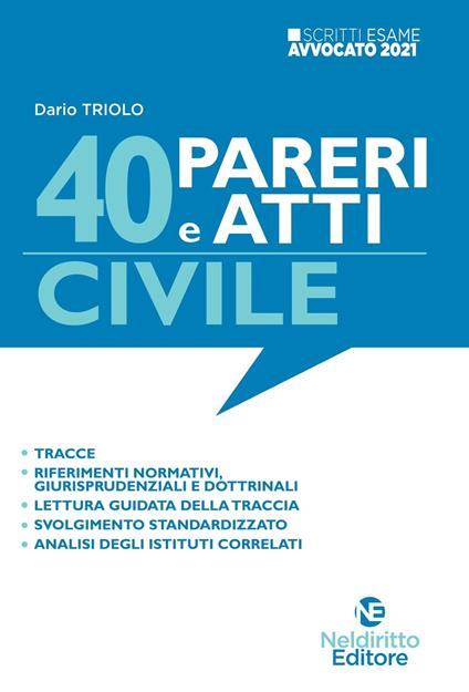 40 pareri e atti. Penale. Nuova ediz. - Davide Giovanni Pintus - copertina