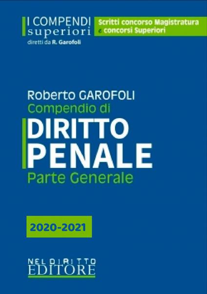 Compendio di diritto penale. Parte generale - Roberto Garofoli - copertina