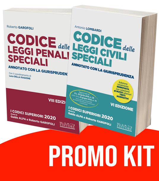 Kit Codici Annotati Delle Leggi Speciali: Codice Civile Con Le Leggi Penali Speciali + Codice Penale Con Le Leggi Civili Speciali - Roberto Garofoli - copertina