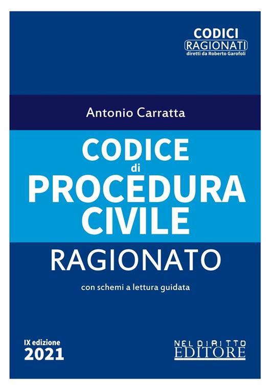 Codice di procedura civile ragionato - Antonio Carratta - copertina