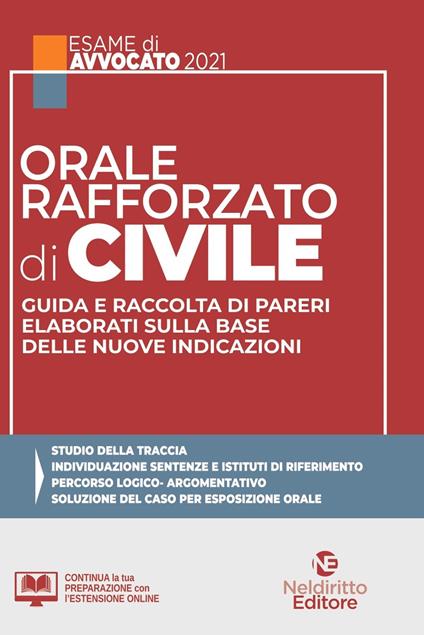 Orale rafforzato di civile. Guida e raccolta di pareri elaborati sulla base delle nuove indicazioni. Nuova ediz. - copertina