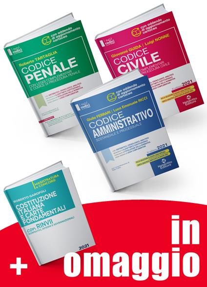 Kit 3 codici normativi 2021: civile, penale, amministrativo. Nuova ediz. - copertina