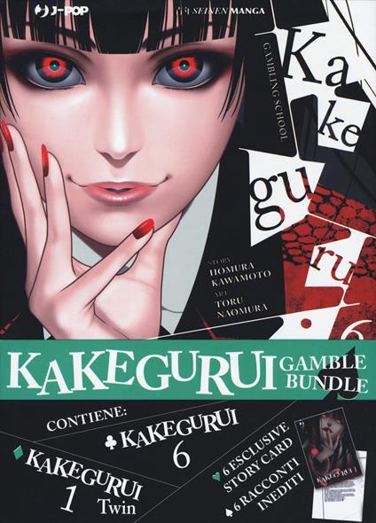 Kakegurui. Gamble bundle: Kakegurui Twin vol. 1-Kakegurui vol. 6. Con 6 Carte - Homura Kawamoto,Kei Saiki - copertina