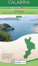 Calabria. Carta stradale della regione 1:250.000 (cm 86x108)