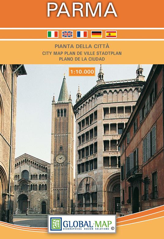 Parma. Pianta della città 1:10.000. Ediz. italiana, inglese, francese, tedesca e spagnola - copertina