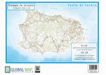 Isola di Ischia (stampa su tessuto, cm. 150 x 110)