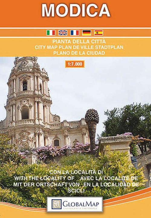 Modica. Pianta della città 1:7.000. Ediz. multilingue - copertina