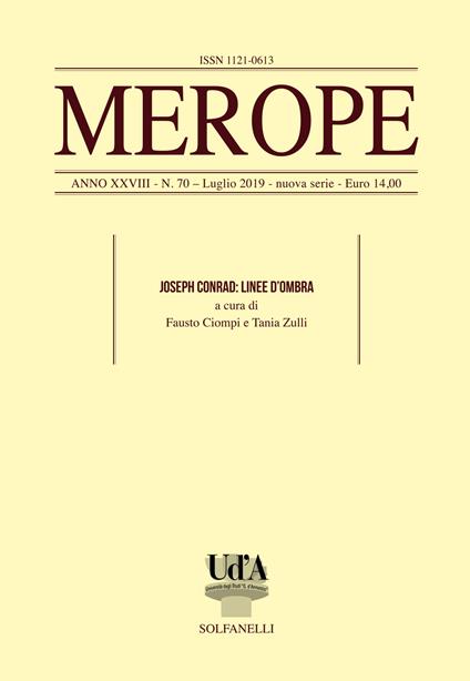 Merope. Vol. 70: Joseph Conrad: linee d'ombra - copertina