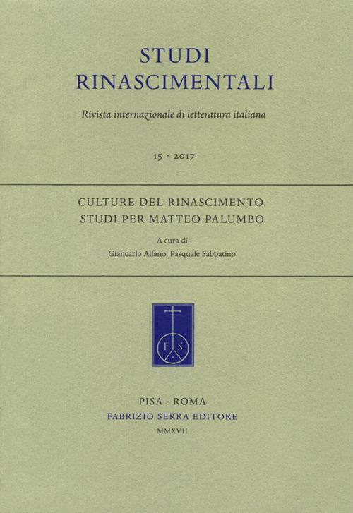 Culture del Rinascimento. Studi per Matteo Palumbo - copertina