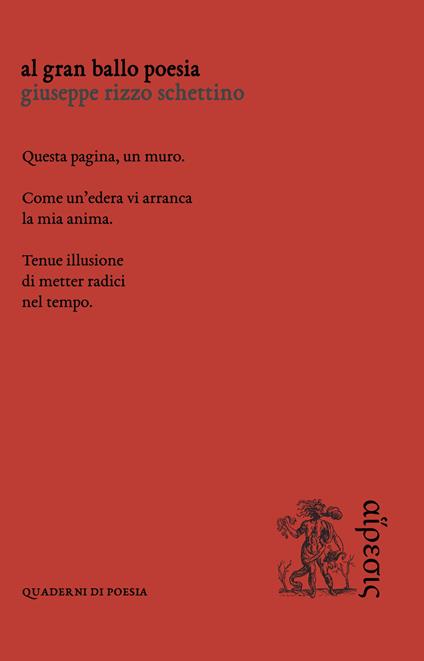 Al gran ballo poesia - Giuseppe Rizzo Schettino - copertina