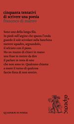 Cinquanta tentativi di scrivere una poesia