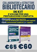 Kit Collaboratore e Istruttore bibliotecario. Manuale + Quiz commentati. Nuova ediz. Con software di simulazione