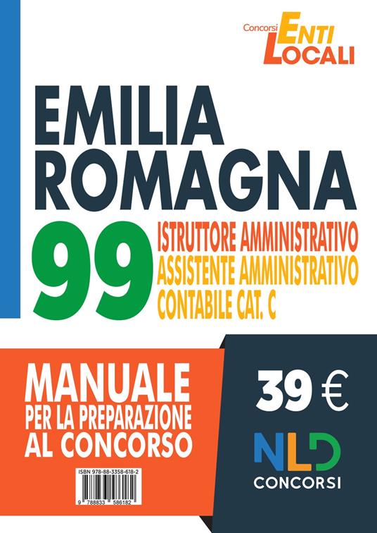 Corso concorso Emilia Romagna: 99 istruttori amministrativi - assistenti amministrativi contabili cat. C - copertina