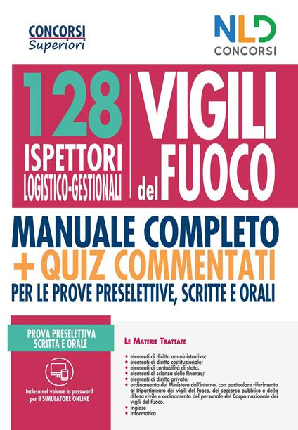 128 ispettori logistico-gestionali Vigili del Fuoco. Nuova ediz. - copertina