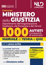 Concorso Ministero della Giustizia. 1000 autisti. Manuale + quiz per il concorso 2024. Con espansione online