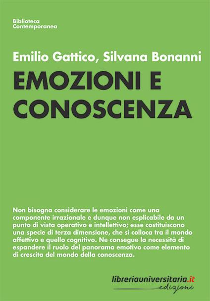 Emozioni e conoscenza - Emilio Gattico,Silvana Bonanni - copertina