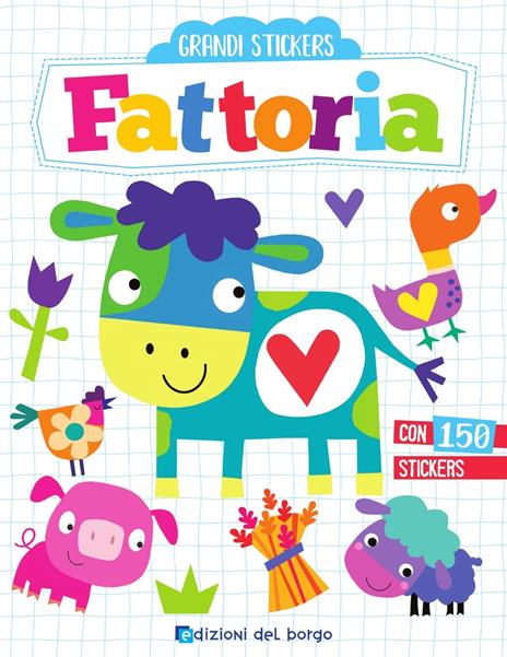 Fattoria. Grandi stickers. Con adesivi - Elizabeth Golding - copertina