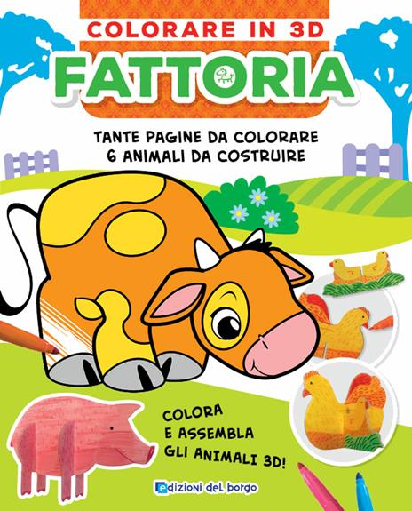 Fattoria. Colorare in 3D. Ediz. a colori - Roberta Fanti - copertina