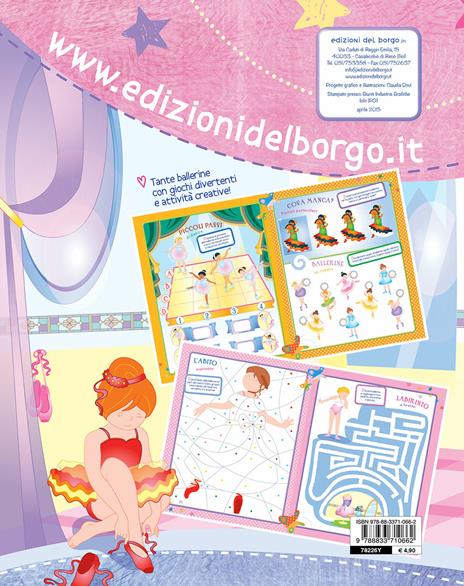 Fare giocare con le ballerine. Con adesivi. Ediz. illustrata. Con 6 pennarelli - Roberta Fanti - 5