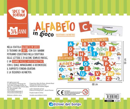 L'alfabeto in gioco. Ediz. a colori. Con puzzle - Roberta Fanti - 2