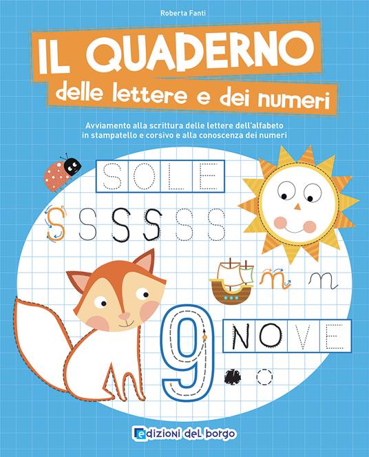 Il quaderno delle lettere e dei numeri - Roberta Fanti - copertina