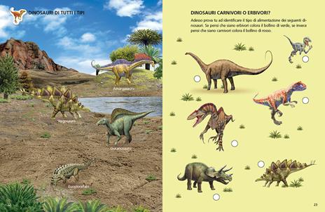 I dinosauri di terra, di cielo, di mare. Con adesivi. Ediz. illustrata - 5