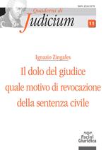 Il dolo del giudice quale motivo di revocazione della sentenza civile