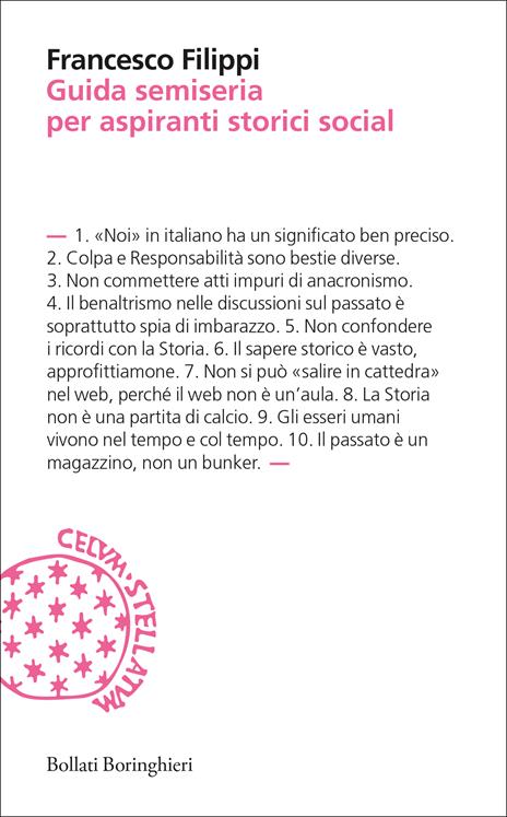 Guida semiseria per aspiranti storici social - Francesco Filippi - copertina